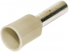 Bootlace Ferrule Ivory 16mm² - 50 Pack 022.010.0093