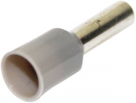 Bootlace Ferrule Grey 2.5mm² X12mm - 500 Pack 022.010.0097