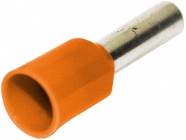 Bootlace Ferrule Orange 4mm² X18mm - 100 Pack 022.010.0105