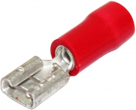 Quick Connect Female Red 2.8mm X 0.5mm Double Grip 0.5mm² - 1.5mm² - 100 Pack 022.010.0158