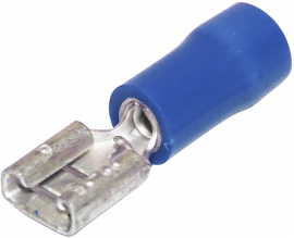 Quick Connect Female Blue 2.8mm X 0.8mm Double Grip 1.5mm² - 2.5mm² - 100 Pack 022.010.0169