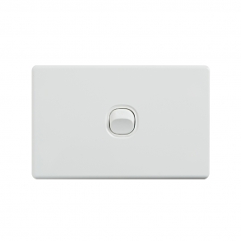 4C | Elegant Wall Switch 1 Gang 250V 16A - Horizontal 040.0.0082