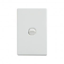 4C | Elegant Wall Switch 1 Gang 250V 16A - Vertical 040.0.0083