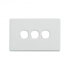 4C | Classic 3 Gang Switch Cover - White 040.000.0023