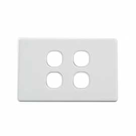 4C | Classic 4 Gang Switch Cover - White 040.000.0024