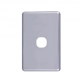 4C | Classic 1 Gang Switch Cover - Silver 040.000.0041