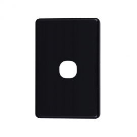 4C | Classic 1 Gang Switch Cover - Black 040.000.0051