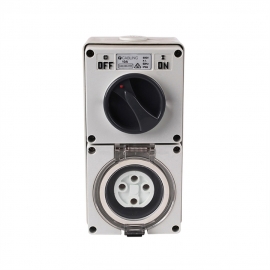 4C | Combination Switch socket 4Pin IP66 500V 10A