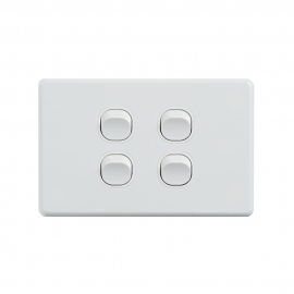 4C | Classic 4 Gang Switch 250V 16AX - Horizontal