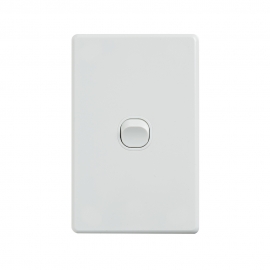 4C | Classic 1 Gang Switch 250V 16AX - Vertical