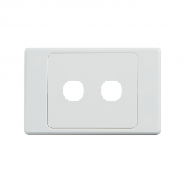 4C | Ultima 2 Gang Switch Cover - White