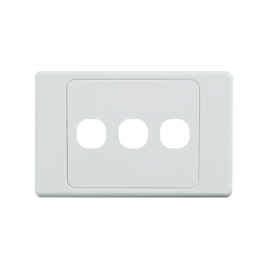 4C | Ultima 3 Gang Switch Cover - White