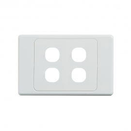 4C | Ultima 4 Gang Switch Cover - White