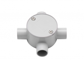 4C | Junction Box 20mm 4 Way - 10 Pack