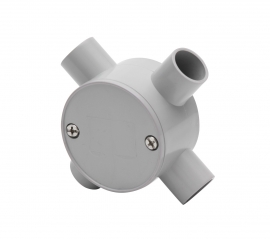 4C | Junction Box 25mm 4 Way - 10 Pack