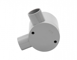 4C | Deep Junction Box 20mm 2 Way Right Angle - 10 Pack