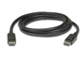 Aten Displayport Cable : 2m Support 4k Uhd Up To 3840 X 2160 @ 60hz. 28 Awg Copper Wire Construction