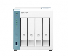 QNAP TS-431P3-2G 4 Bay NAS Alpine AL314 4-core 1.7GHz 2GB SO-DIMM DDR3 32-bit ARM Hot-swappable 1x 2.5GbE 3xUSB 3.2 Gen Tower 2yrs warty