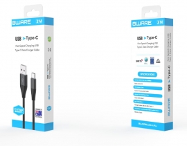 8Ware Premium 2m Samsung Certified Fast Speed Charging USB Type C Data Charger Cable For Samsung Huawei Google LG Retail