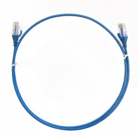 8ware CAT6 Ultra Thin Slim Cable 0.5m/ 50cm - Blue Color Premium RJ45 Ethernet Network LAN UTP Patch Cord 26AWG