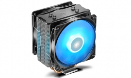 Deepcool GAMMAXX 400 PRO CPU Cooler 4 Heatpipes, 120mm PWM LED Fan, 2 Fans Intel LGA1200/1151/1150/1155/1366 AMD AM4 AM3+ AM3 AM2+ AM2 FM2+ FM2 FM1