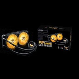 ASUS TUF Gaming LC 240 RGB ALL-IN-ONE Liquid CPU Cooler, Aura Sync, Dual TUF 120mm RGB Radiator Fan, AM4 Intel LGA 1200, 115x 1366