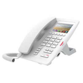 Fanvil H5 Hotel/ Office Enterprise IP Phone - 3.5' Colour Screen, 1 Line, 6 x Programmable Buttons, Dual 10/100 NIC, POE, 2 Years Warranty- White