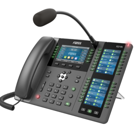 Fanvil X210i Enterprise IP Phone - Intercom Paging Phone, 4.3' (Video) Colour Screen, 20 Lines, 106 x DSS Buttons, Dual Gigabit NIC, Bluetooth