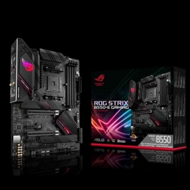 ASUS AMD B550 ROG STRIX B550-E GAMING (Ryzen AM4) ATX MB, Dual M2, PCIe 4.0, 2.5Gb LAN, WiFi 6, BT 5.1, 2x SLI, 3x CrossFireX, USB 3.2 Gen2 A&C, AuraS