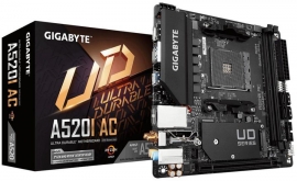 Gigabyte A520I AC AMD Mini-ITX MB 2xDDR4 1xM.2 PCIE3.0 1xDP 2xHDMI 802.11ac WIFI RGB Fusion 2.0