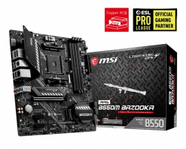 MSI MAG B550M BAZOOKA AM4 mATX MB 4xDDR4 3xPCIE 2xM.2 HDMI DP RAID LAN 4xSATAIII 5xUSB3.2 6xUSB2.0