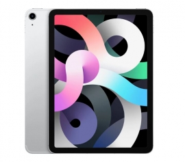 Apple iPad Air 10.9 inch Wi-Fi+Cellular 64GB-Silver (4th Gen)-10.9' Retina Display,12 MP Wide Camera,A14 Bionic chip with Neural Engine,iPadOS 14