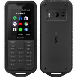 Nokia 800 4G Tough Black- 2.4' Screen,4GB Memory, 512 MB RAM, 2MP Rear Camera, IP68, drop protection, MIL-STD-810G compliant, 2100 mAh Battery