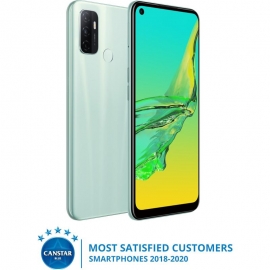Oppo A53 64GB Mint Cream - 6.5' HD+ LED Screen, Qualcomm SM4250 Processor, Dual Sim, 4GB RAM, Tri-Camera, 18W Fast Charging, 5000mAh battery