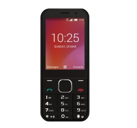 Telstra Lite 2 4GX Black - TELSTRA BLUE TICK - 2.8' Display, 2MP Camera, Front Camera, 1800mAh Battery, 4GX VoLTE Phone with Mobile Wi-Fi hotspot func