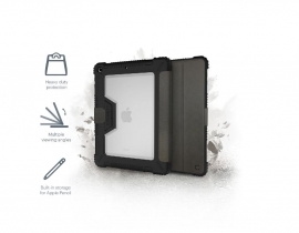 CYGNETT IPAD 10.2' WORKMATE RUGGED CASE - BLACK - Shock Proof Absorbent (TPU & TPE), 360° Heavy Duty Protection, Perfect Fit, Apple Pencil Storage