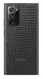 Samsung Galaxy Note20 Clear View Cover - Black, Cover protection, Control through the cover, Sleek stripe down the front