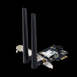ASUS PCE-AX3000 AX3000 Dual Band PCI-E WiFi 6 (802.11ax) Adapter, 160MHz, Bluetooth 5.0, WPA3, OFDMA, MU-MIMO (WIFI6)