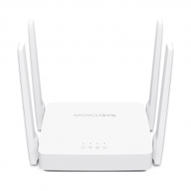 Mercusys AC10 AC1200 Wireless Dual Band Router, 867 Mbps @ 5GHz 300 Mbps @ 2.5 GHz, WPS Button, 1xWAN 1xLAN 4 Fixed Omni-Directional Antenna