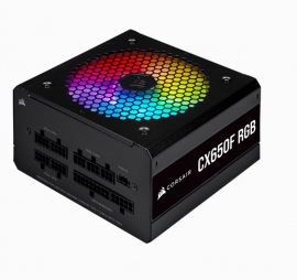 Corsair 650w CX550F RGB, 80+ Bronze, Fully Modular, 120mm FAN, ICUE, Black ATX PSU 5 Years Warranty