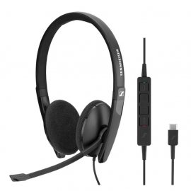 Sennheiser Wired binaural USB-C headset. Skype for Business certified and UC optimized.