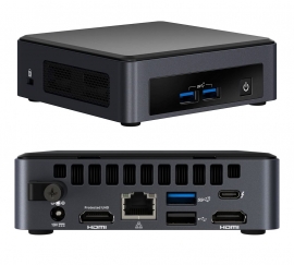 Intel NUC 8 Pro Kit Mini PC i7-8665U 2xDDR4 SODIMM M.2 SSD 24x7 vPRO 3xDisplays 2xHDMI DP1.2 USB-C Thunderbolt 3 4xUSB GBLAN WiFi5 BT5 VESA~Power Cord