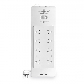 PowerShield PSZ8U2 ZapGuard 8 Way Power Surge Filter Board, USB A/ C Connectors, Wide Spaced Sockets, Wall Mountable,$60,000 Connected Equipment