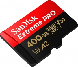SANDISK SDSQXCZ-400G-GN6MA TF Extreme PRO A2 V30 UHS-I/U3 170R/90W WITH SD ADAPTER