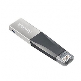 SANDISK IXPAND IMINI FLASH DRIVE SDIX40N 256GB GREY IOS USB 3.0 SDIX40N-256G