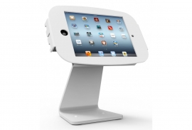 Compulocks Secure Space Enclosure With 360 Degree Kiosk Stand For Ipad Mini 2/3/4 - White 303w235smenw
