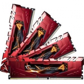 G.skill Ripjaws 4 Ddr4 2133 Mhz 32gb Kit 4x8gb 15-15-15-35 1.2v Pc4-17000 Red F4-2133c15q-32grr