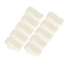 4Cabling Self Adhesive Hook & Loop Cable Holders. White. Pack Of 10 002.008.3135