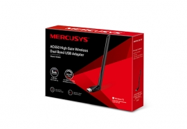 Tp-Link Mercusys AC650 High Gain Wireless Dual Band USB Adapter (Mu6H)