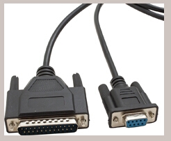 Legend Serial Printer Cable Db9f-db25m Black 40cabsertm9